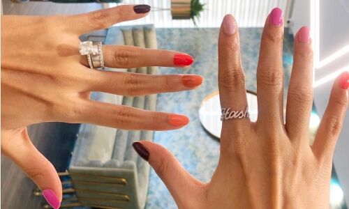 Samantha flaunts her beautiful painted Nails saying she loves being a woman