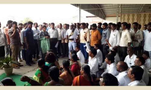 Sarpanches boycott Haritha Haram in Kodangal