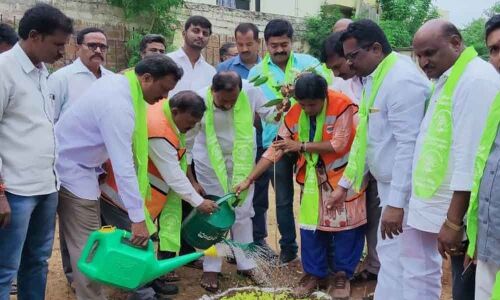 MLA Bethi takes part in Haritha Haram drive