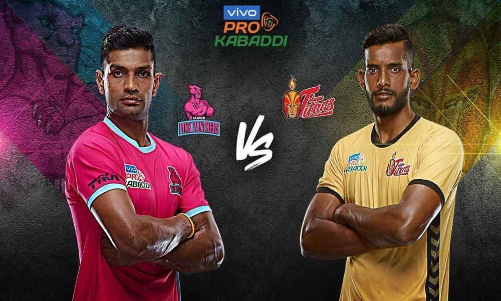 Pro Kabaddi League 2019 Live score: Jaipur Pink Panthers vs Telugu Titans