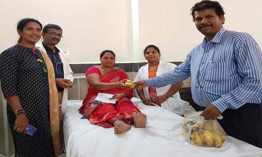 Dignitaries actively participate in blood donation camp in Huzurabad