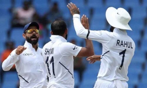 India take 75-run lead, Windies all out for 222