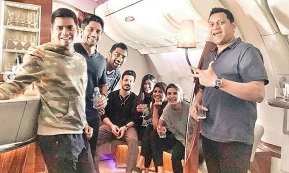 Samantha Jets off on a vacation with her Hubsie Chai, Akhil Akkineni and friends