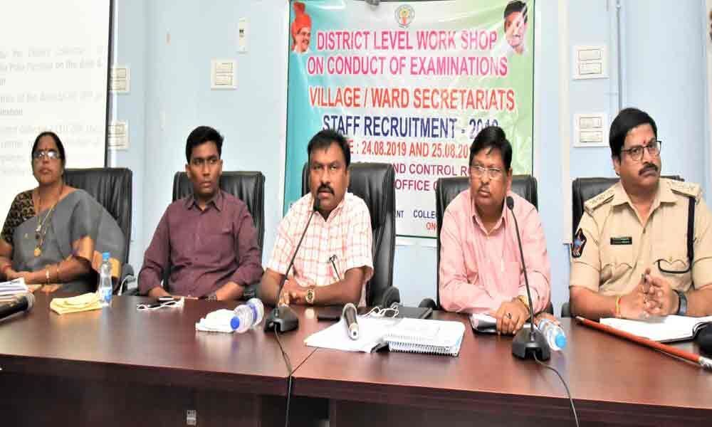 Ensure fool-proof conduct of exams for village jobs, says Collector