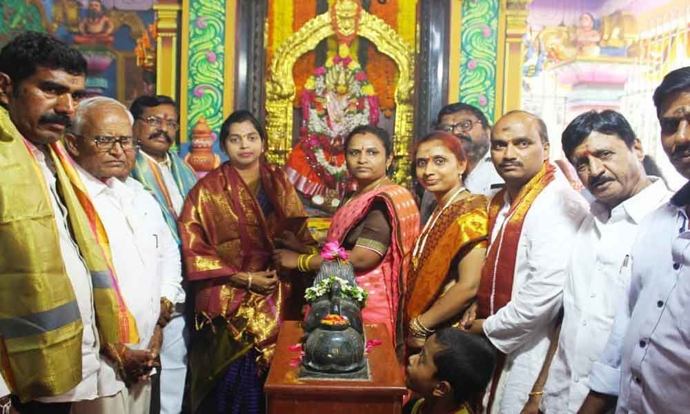 Third anniversary fete of Maisamma temple held