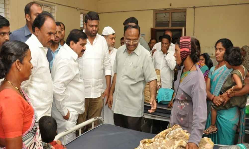 MLA Rohit Reddy, MLC Mahender Reddy appalled by conditions at hospital