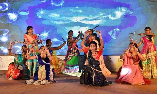 Sharada College celebrates Freshers Day