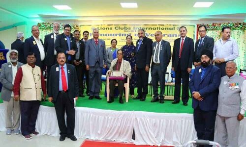 Lions Club felicitates gallantry awardees