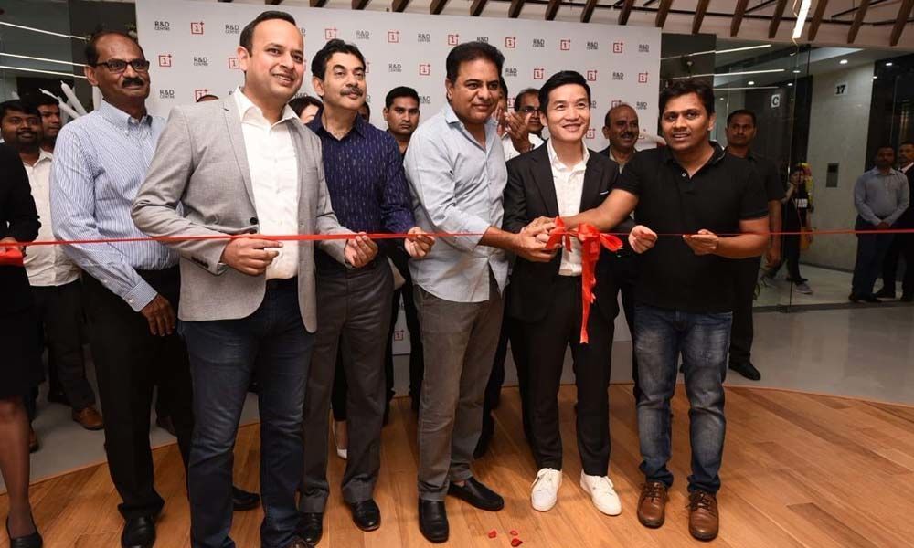 KTR launches OnePlus R&D centre in Hyderabad