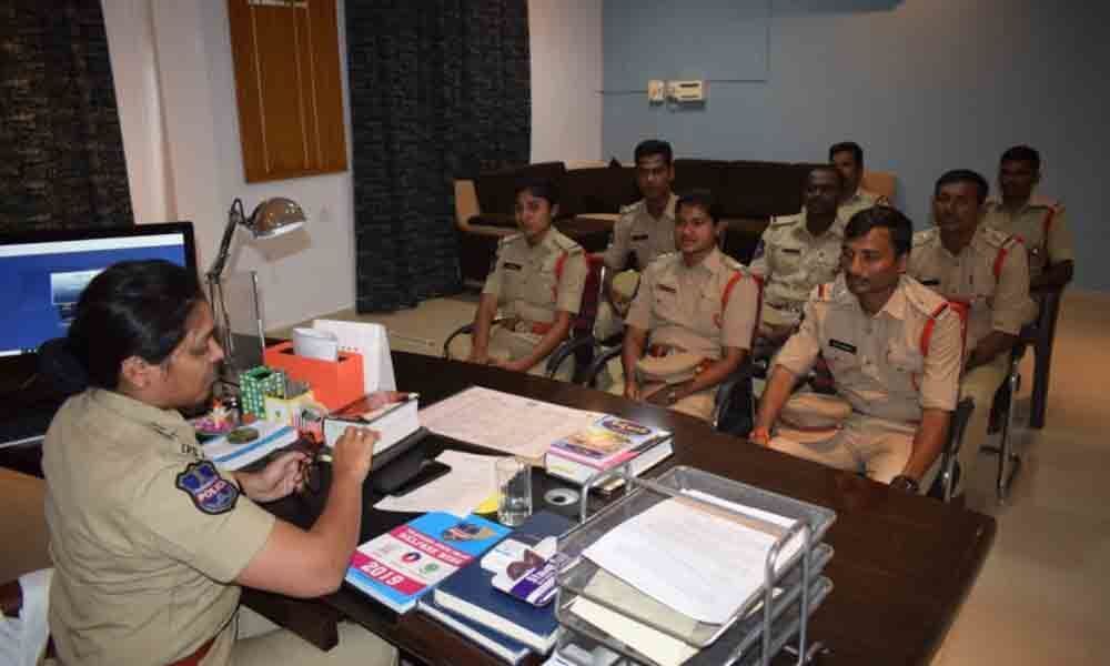 Wanaparthy Superintendent of Police conducts a meeting with new Sub-Inspectors