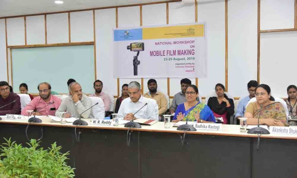 3-day workshop on mobile film making conducted at NIRDPR