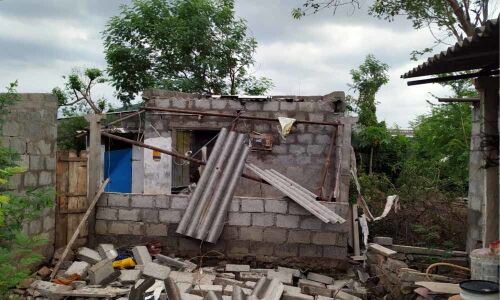 Woman hurt in explosion