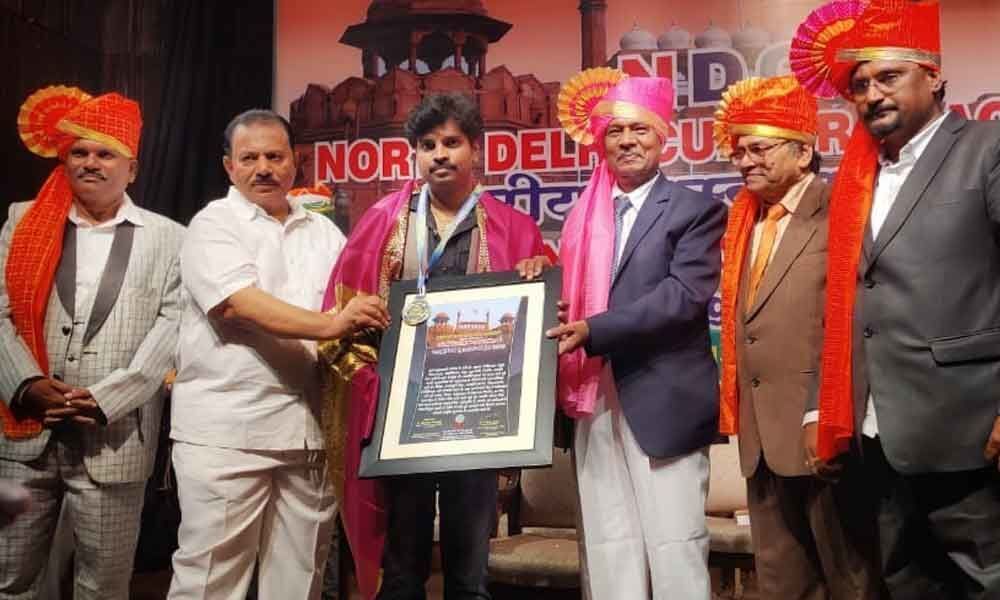 Vidya High School Correspondent bags Vidya Ratna award