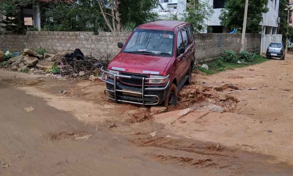 Dug-up roads not restored