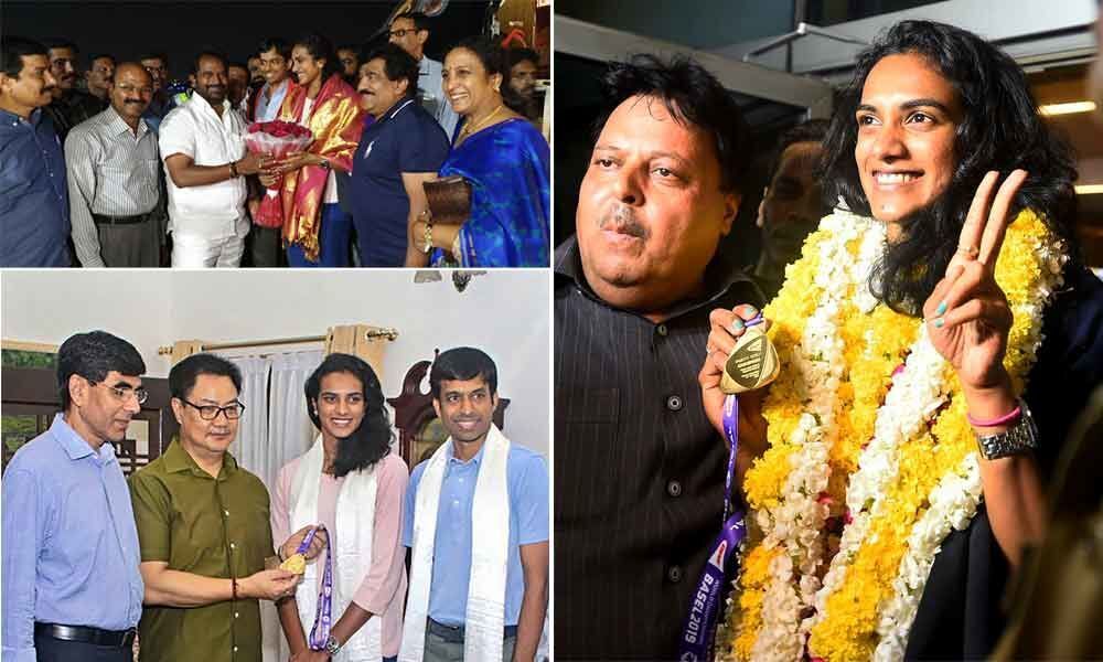 World champ Sindhu returns to heros welcome, says feeling yet to sink in