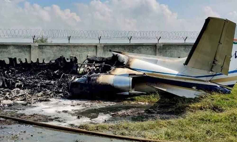 Chartered plane crash-lands in Aligarh, six on board safe