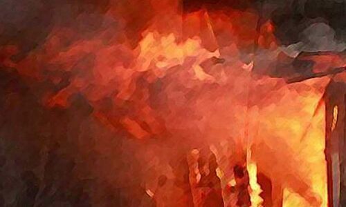 Fire breaks out at the office of Delhi Commission for Women in central Delhi ​