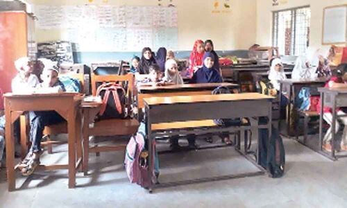 Primary school jam-packed