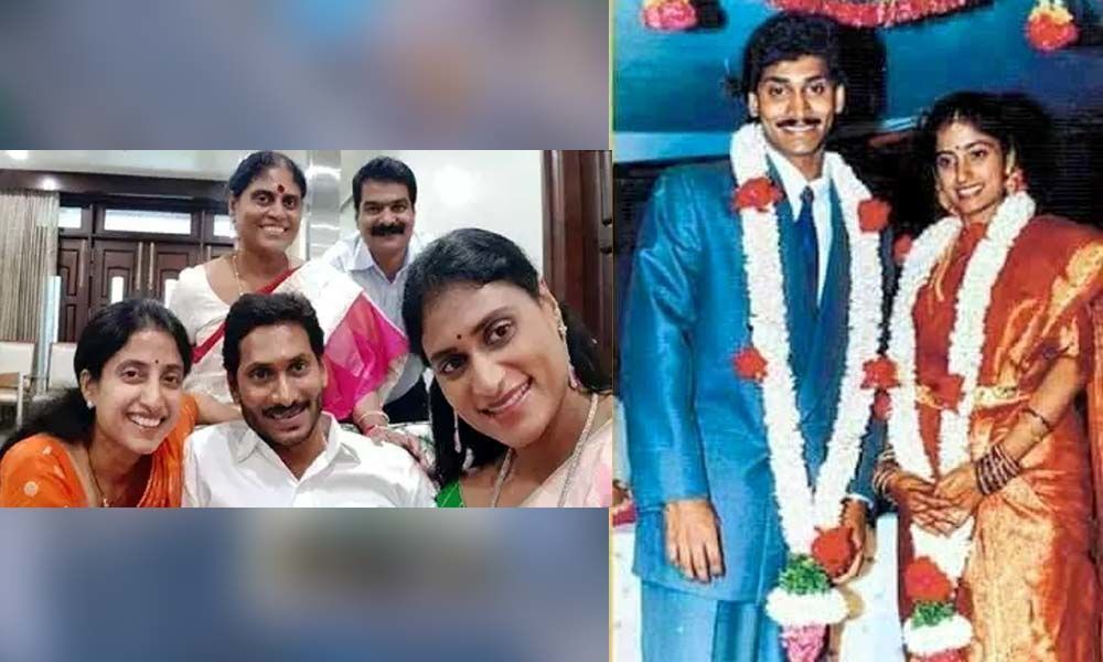 YS Sharmila greets Jagan, Bharathi on wedding anniversary