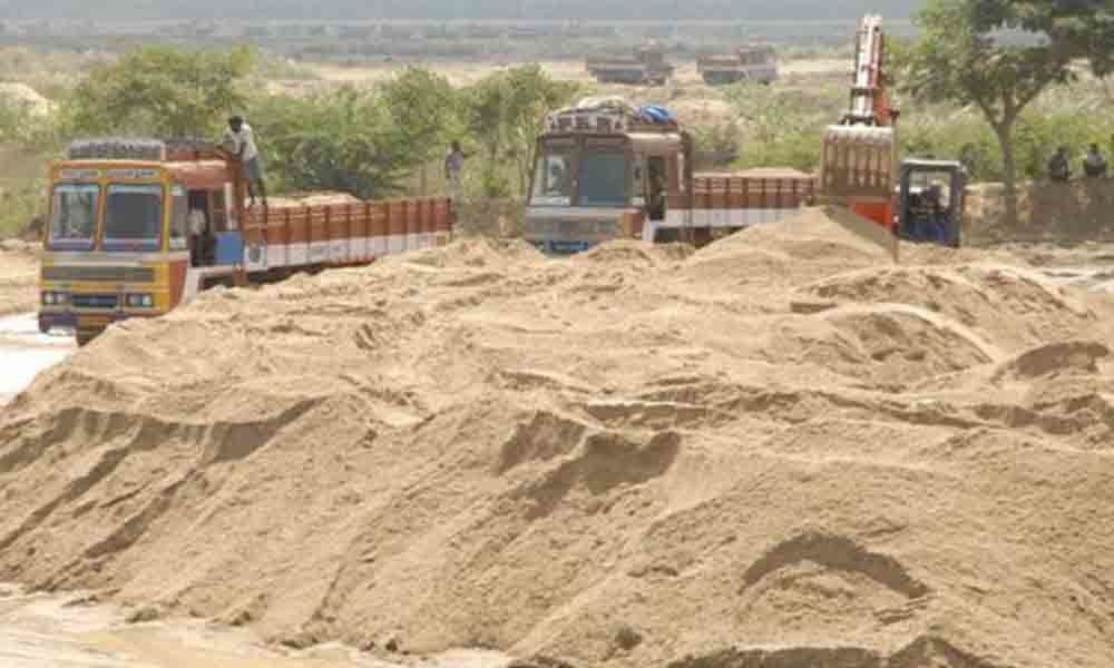 Sand supply from 6 stock points in Nellore