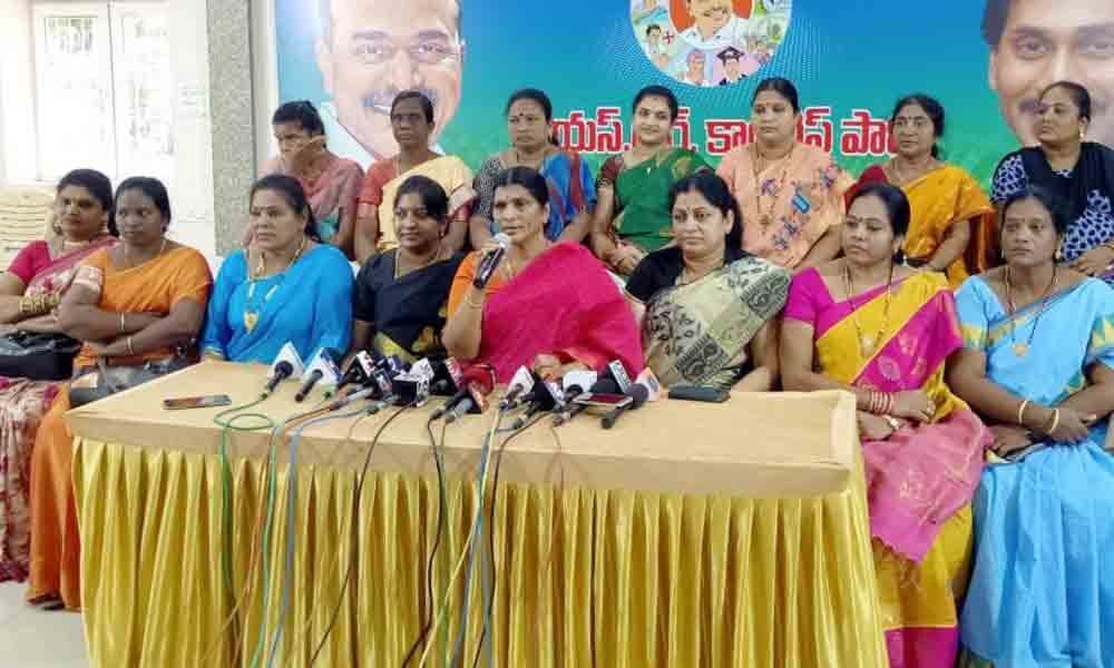 Lakshmi Parvathi accuses TDP of grabbing lands from farmers in Visakhapatnam