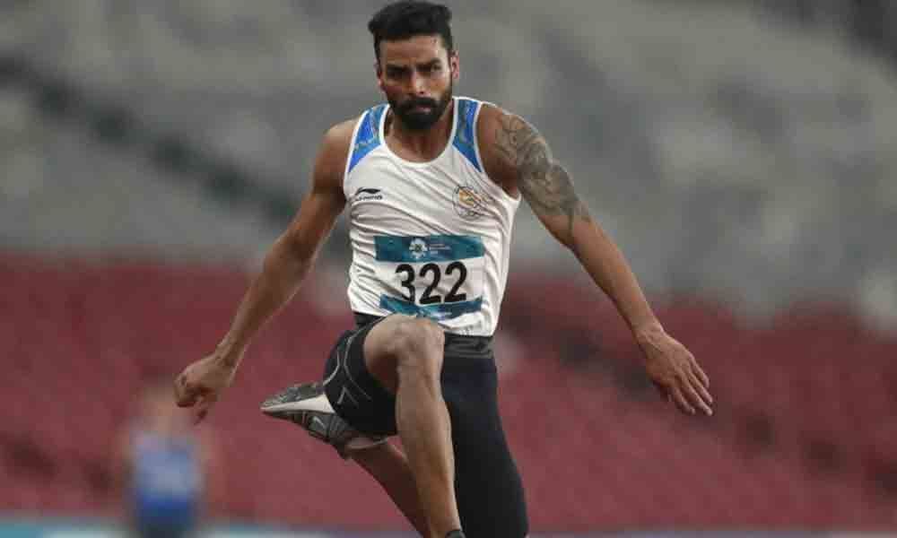 Arpinder wins triple jump gold, but fails to touch World   Cships mark
