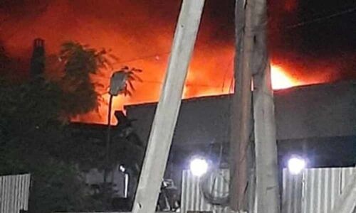 Fire accident in a chemical factory in Cherlapally Industrial area