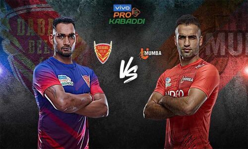 Pro Kabaddi 2019 Live score: Dabang Delhi vs U Mumba