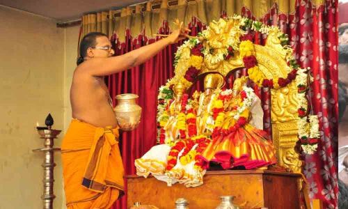 Pattabhishekam conducted at Lord Rama temple in Bhadrachalam