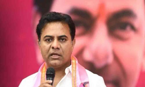 KTR asks party cadre to brace up for civic polls