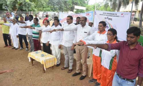 National Sports Day celebrated in Khammam