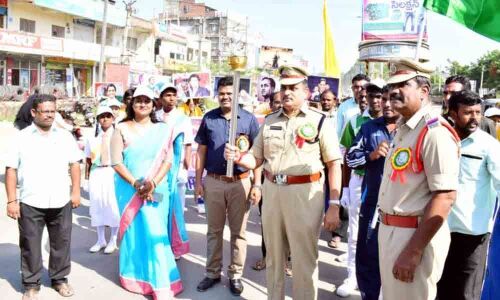 SP flags off 2K Run in Nirmal