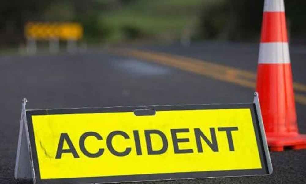 10 injured as school bus falls off bridge in Nellore district
