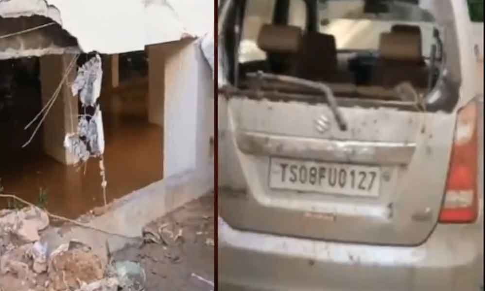 Hyderabad: Wall collapse in Kukatpally damages four cars