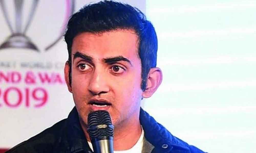 Gambhir congratulates his coach Sanjay Bharadwaj for receiving Dronacharya Award