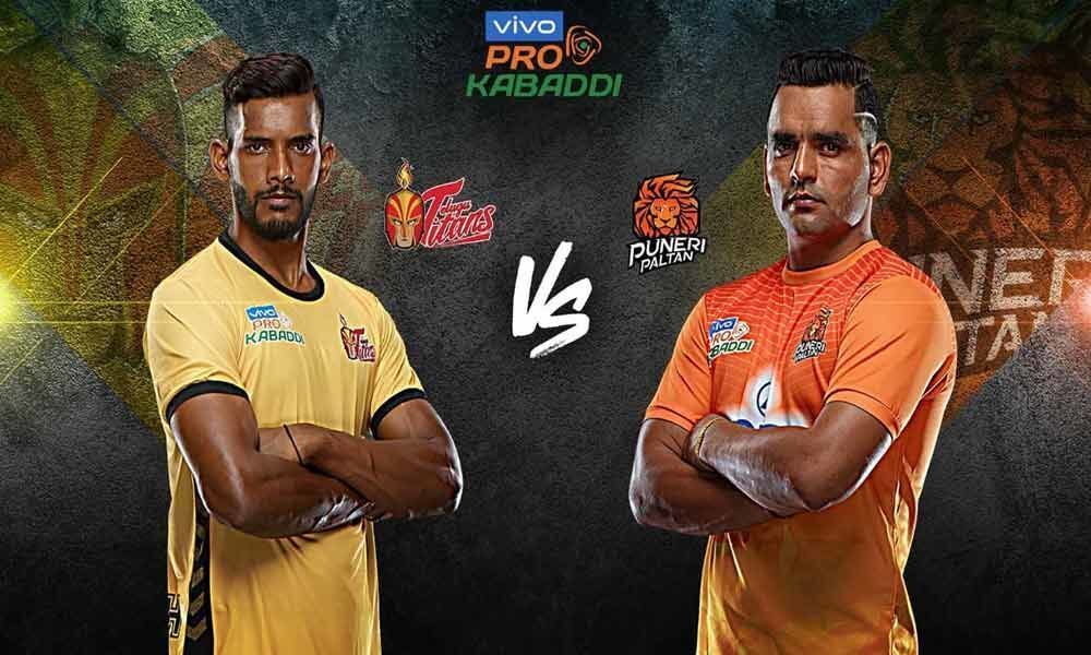 Pro Kabaddi League 2019 Live match score: Telugu Titans Vs Puneri Paltan