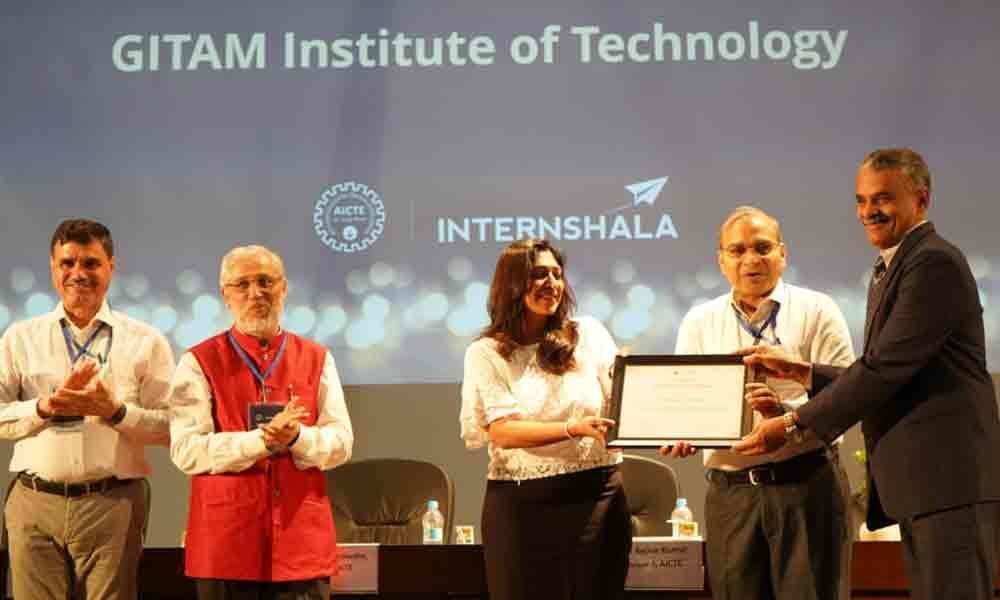 Visakhapatnam: GITAM receives Aicte award