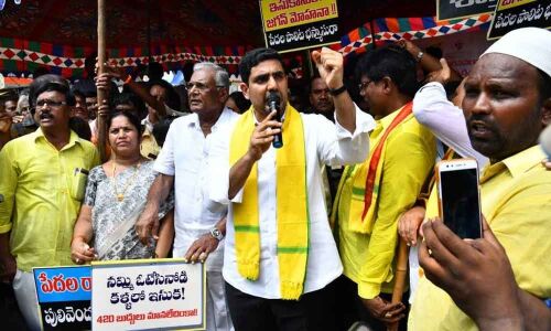 TDP leaders house arrests,Protests on sand shortage