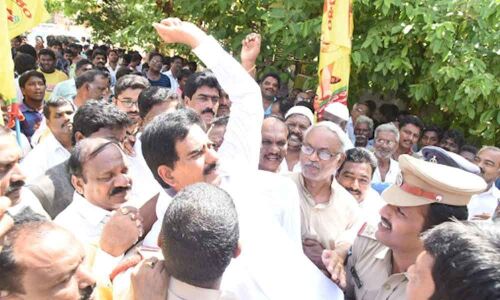 Former Minister Devineni Umamaheswara Rao put on house arrest