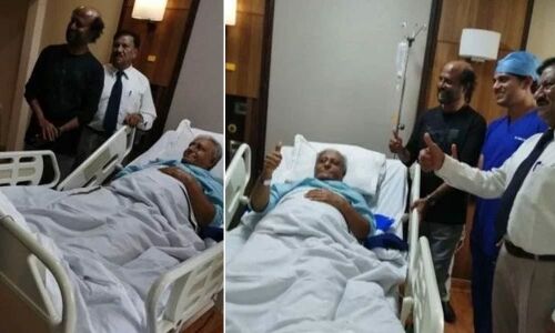 Superstar pays a visit to his elder brother