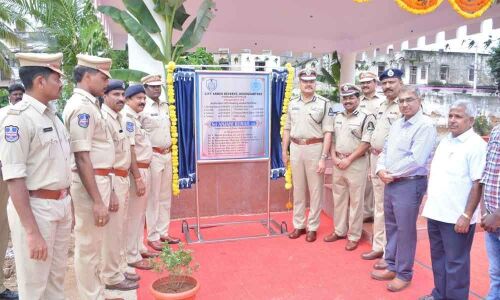 City CP Anjani Kumar inaugurates facilities at CAR Headquarters