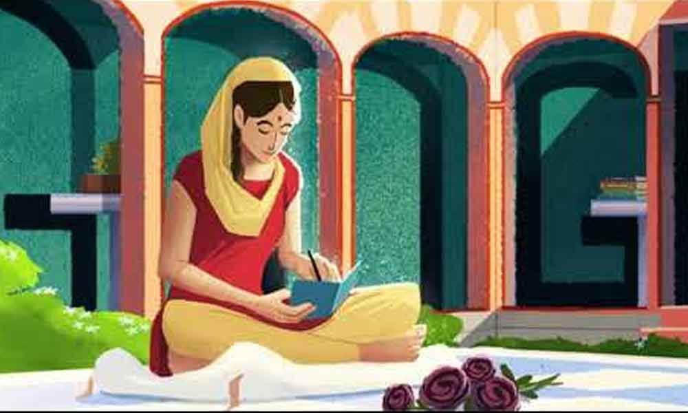 Google honours Punjabi writer Amrita Pritam with doodle