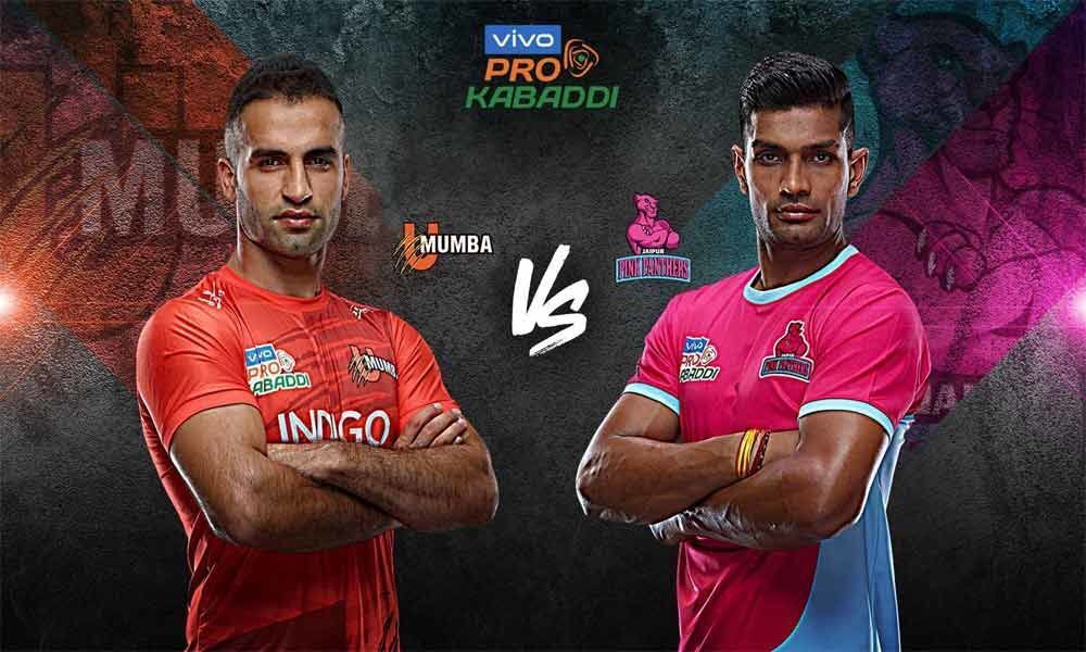 Pro Kabaddi League 2019 Live match score: U Mumba vs Jaipur Pink Panthers