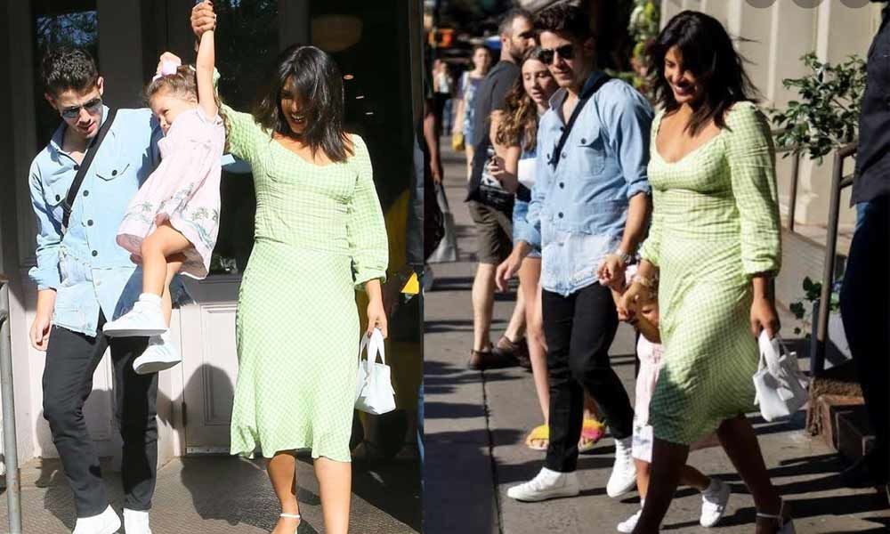 Priyanka Chopra Jonas and Nick Jonas Head out in NYC streets with family on a bright sunny day with all smiles