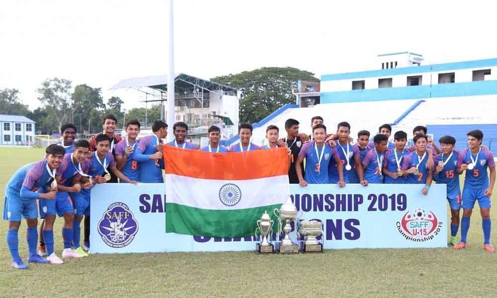 India rout Nepal 7-0 to win U-15 SAFF Championship