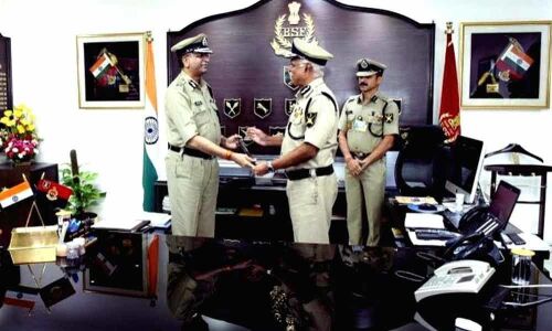 V.K. Johri takes charge as new DG of BSF