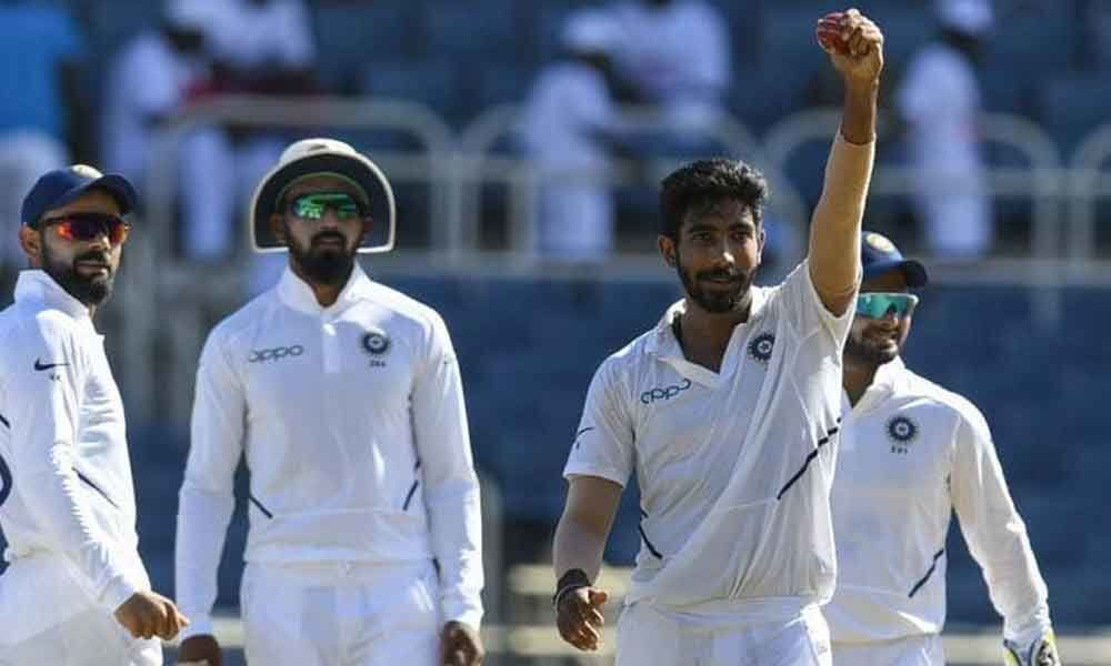 JaspritBumrahs hat-trick leaves West Indies reeling at the end of Day 2