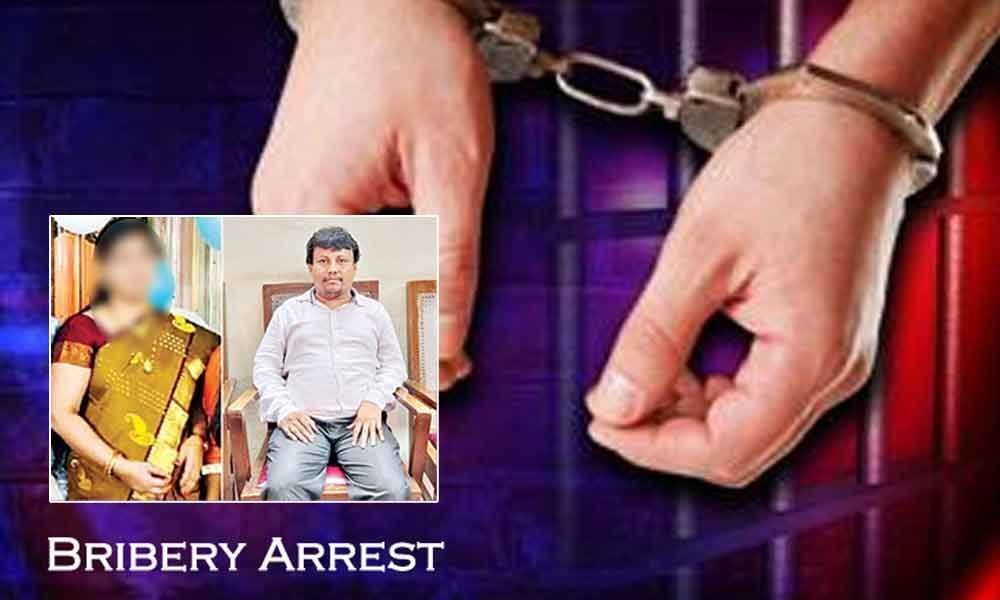 Tahsildars husband held in bribery case