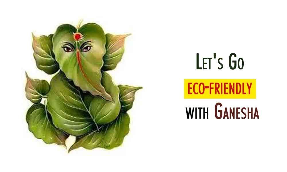 Lets Go eco-friendly with Ganesha - Peepal Leaf Ganesha