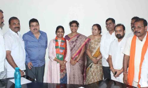 Banjara Hills: Indrani Badam joins saffron party